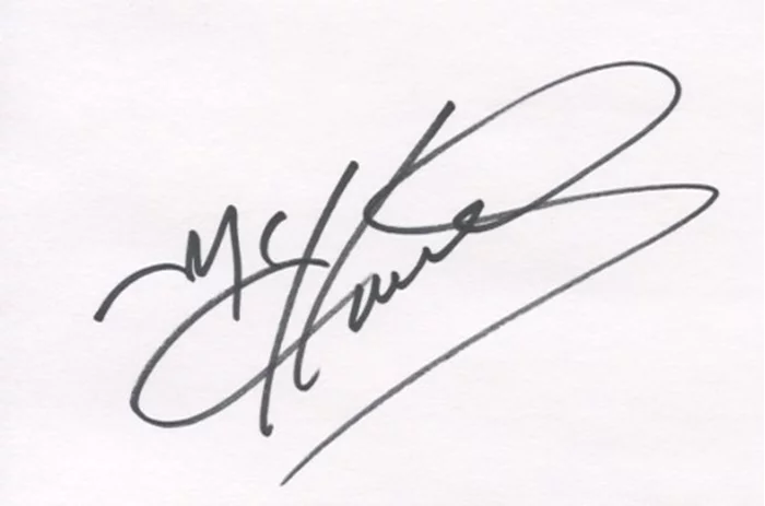 MC Hammer autograph