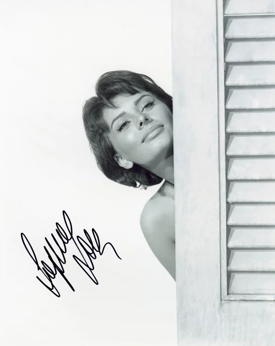 Sophia Loren autograph
