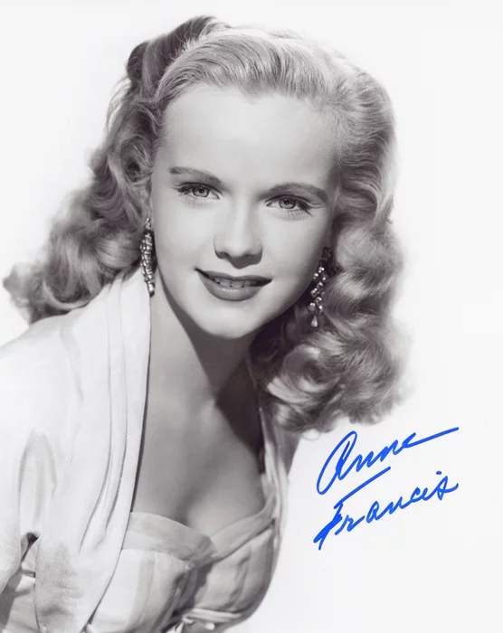 Anne Francis autograph