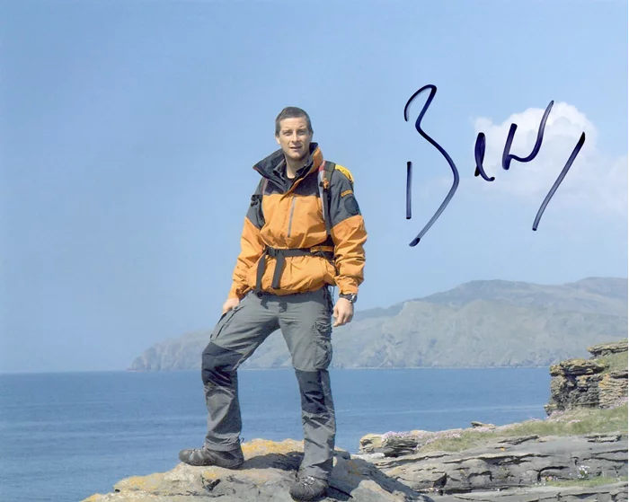 Bear Grylls autograph