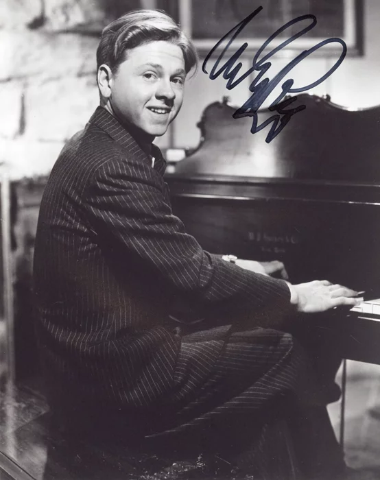 Mickey Rooney autograph
