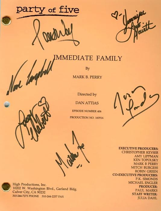 Party of Five autograph