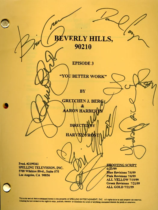 Beverly Hills, 90210 autograph