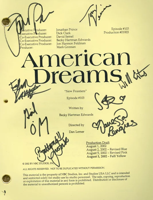 American Dreams autograph