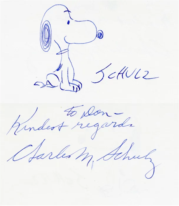 Charles Schulz autograph