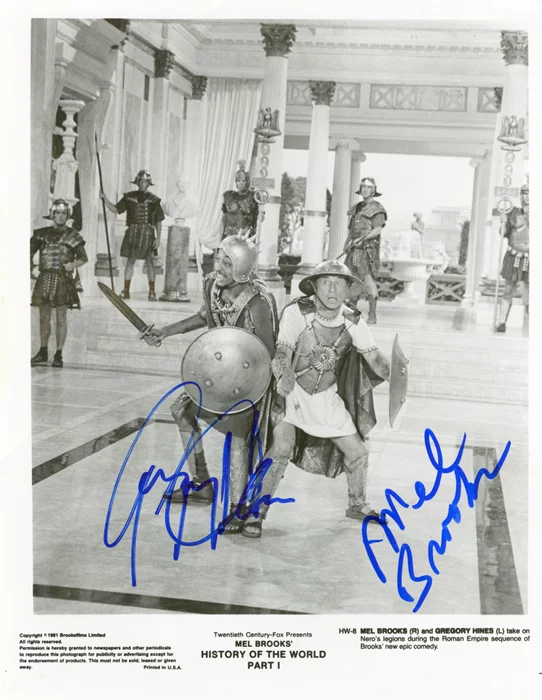 History Of The World Part I autograph