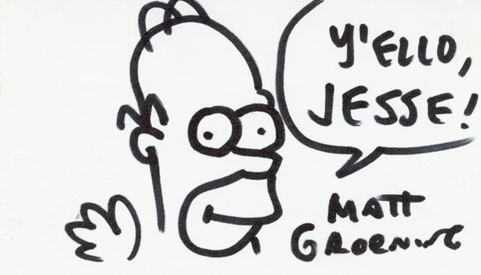 Matt Groening autograph
