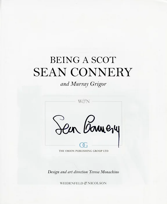 Sean Connery autograph