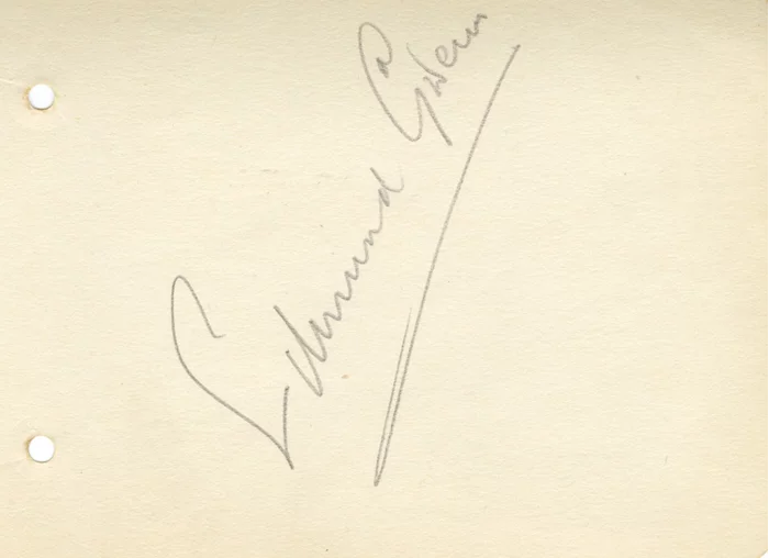 Edmund Gwenn autograph