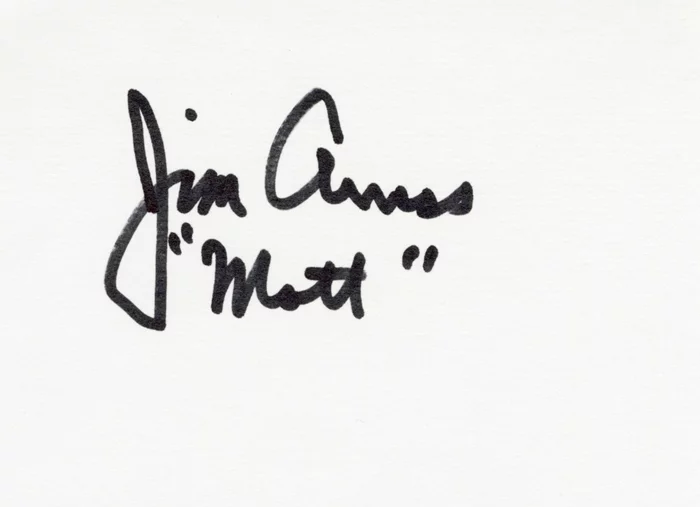 James Arness autograph