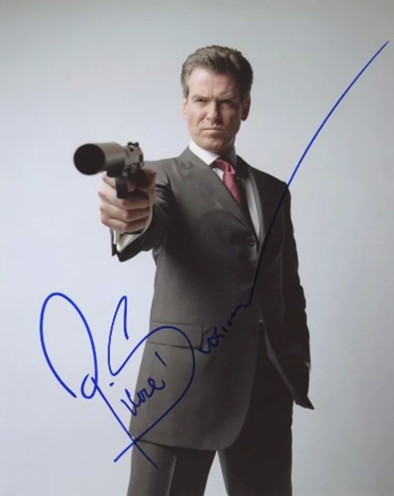 Pierce Brosnan autograph