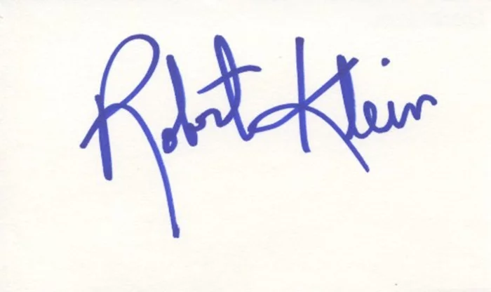 Robert Klein autograph