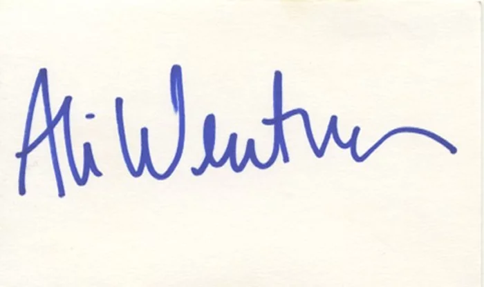 Alexandra Wentworth autograph