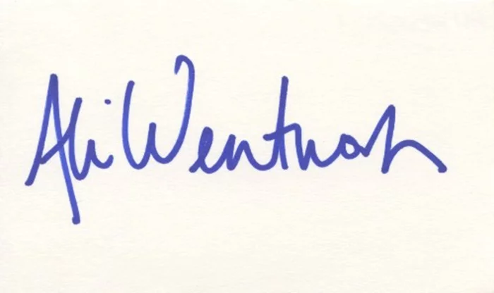 Alexandra Wentworth autograph