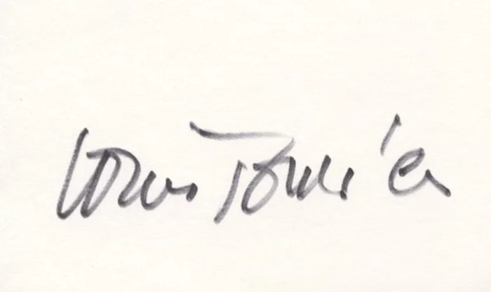 Louis Jourdan autograph