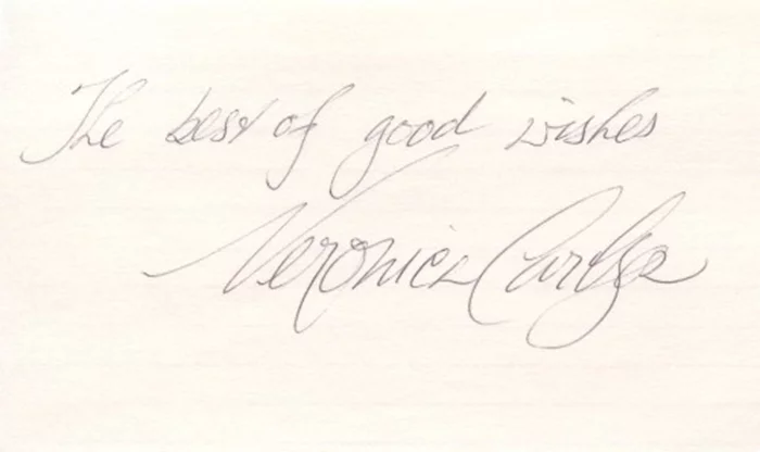 Veronica Carlson autograph