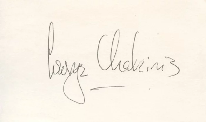 George Chakiris autograph