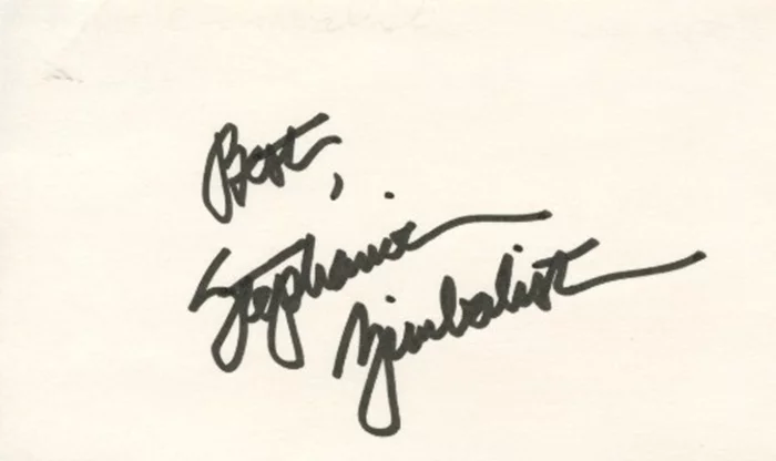 Stephanie Zimbalist autograph