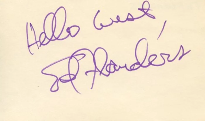 Ed Flanders autograph