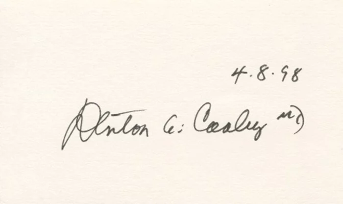 Denton A. Cooley  autograph