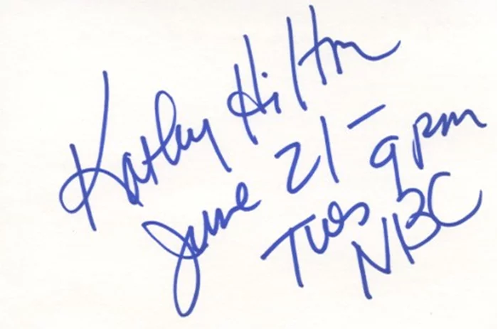 Kathy Hilton autograph