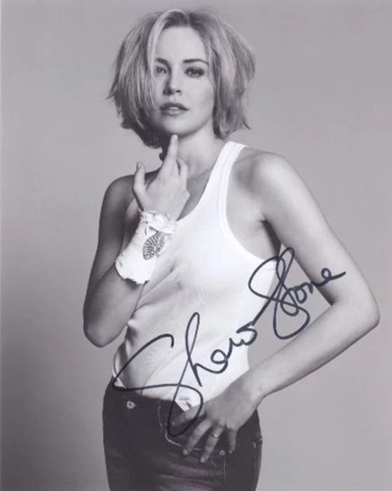 Sharon Stone autograph