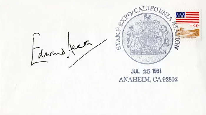 Edward Heath autograph