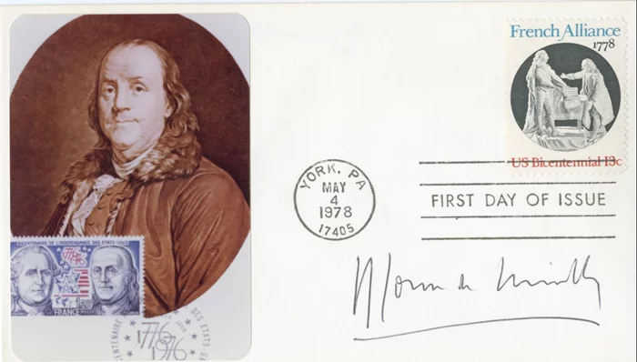 Maurice Couve de Murville autograph