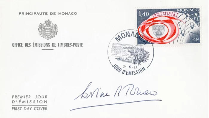 Princess Caroline of Monaco autograph