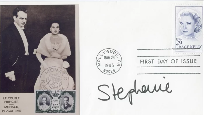 Princess Stephanie of Monaco autograph