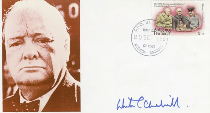 Winston Churchill Tribute autograph