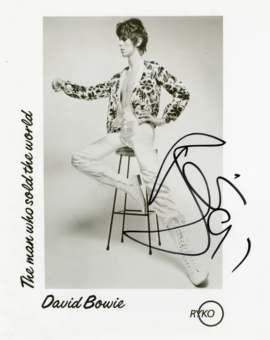 David Bowie autograph