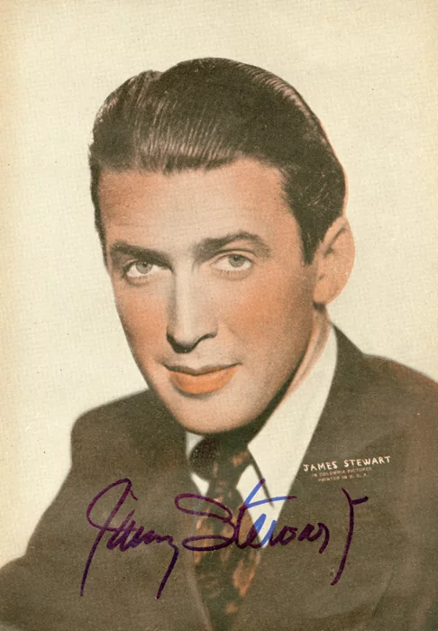 James Stewart autograph