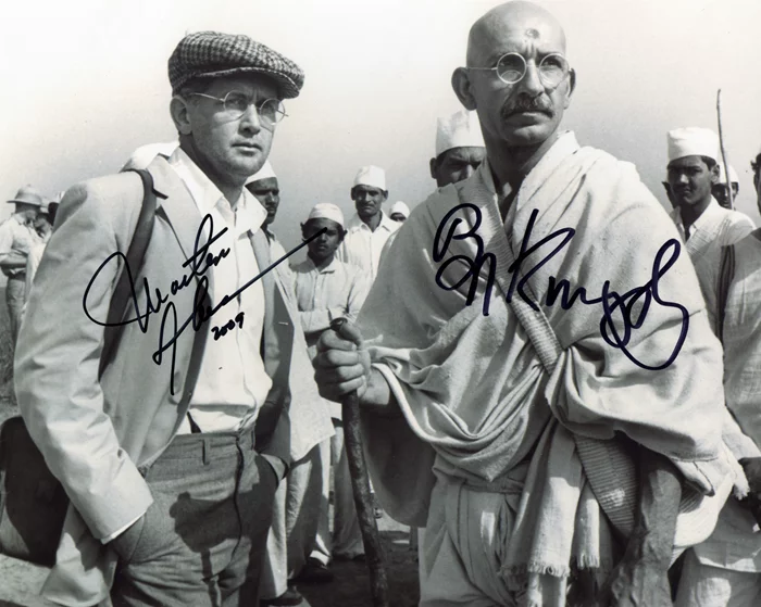 Gandhi autograph