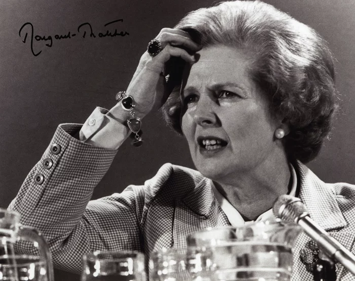 Margaret Thatcher autograph
