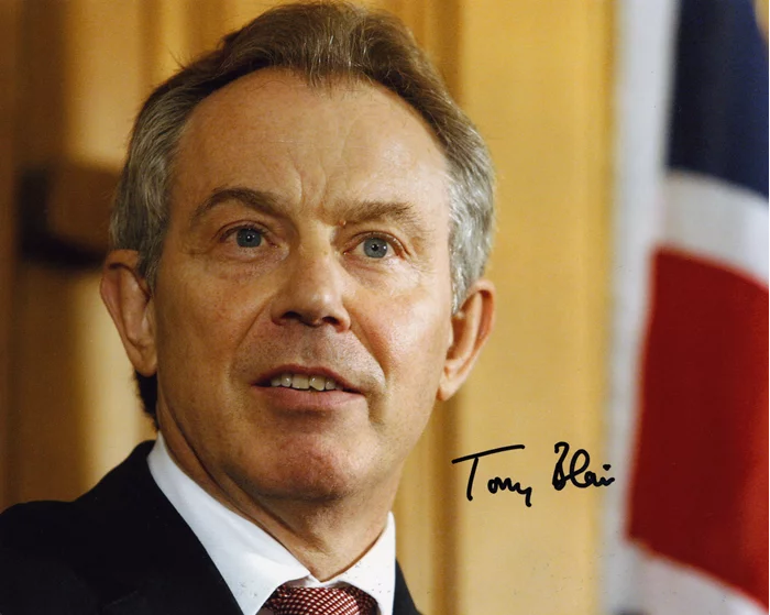 Tony Blair autograph