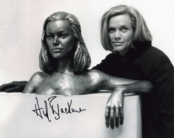 Honor Blackman autograph
