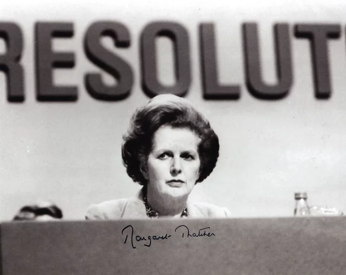 Margaret Thatcher autograph
