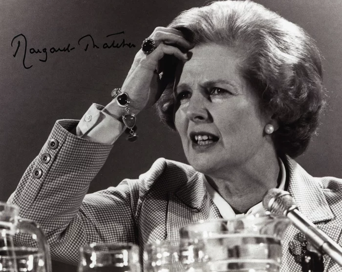 Margaret Thatcher autograph