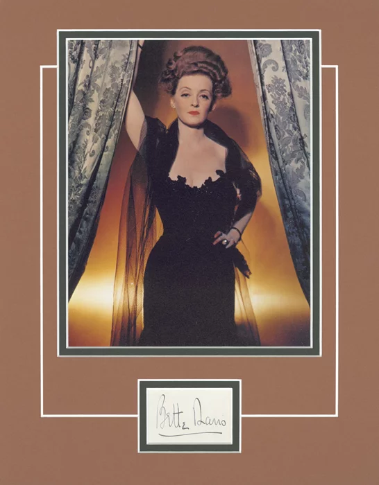 Bette Davis autograph