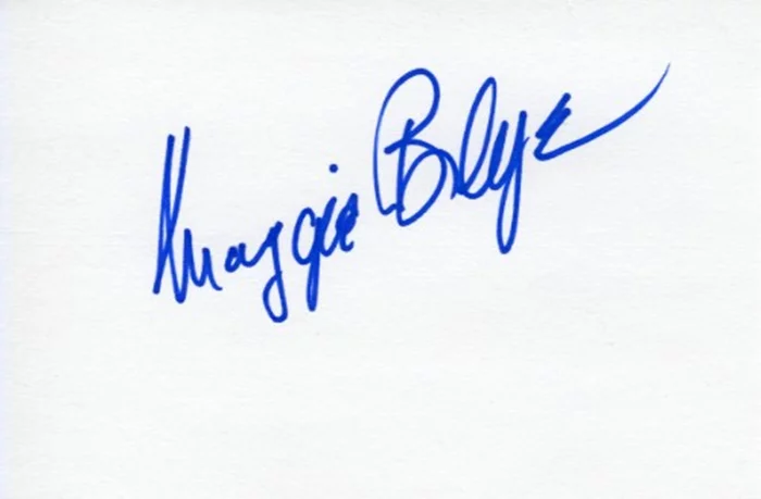 Maggie Blye autograph