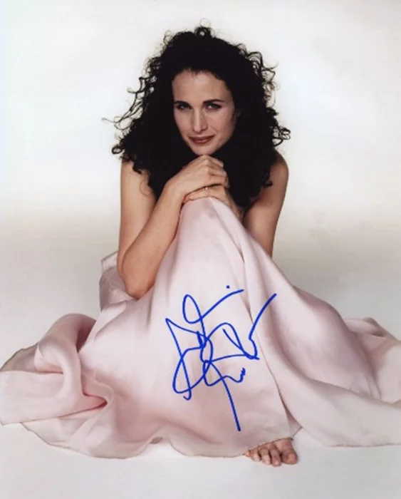 Andie MacDowell autograph