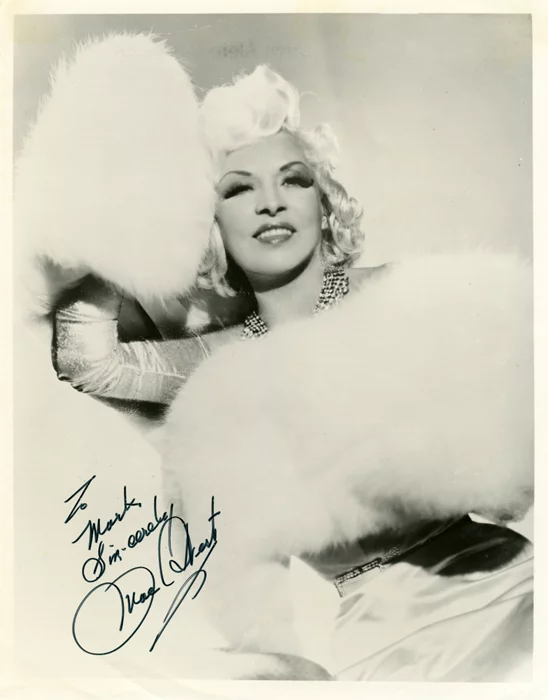 Mae West autograph