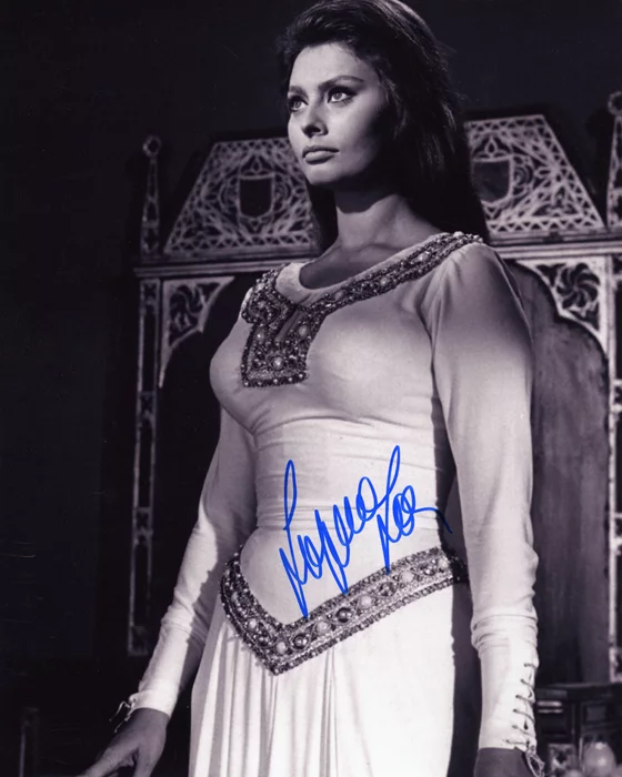 Sophia Loren autograph