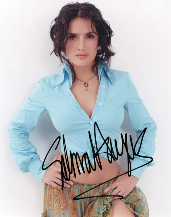 Salma Hayek autograph