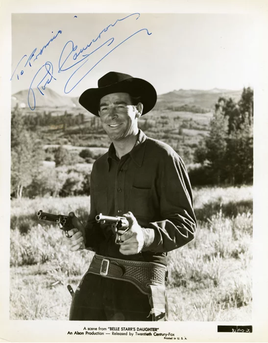 Rod Cameron autograph