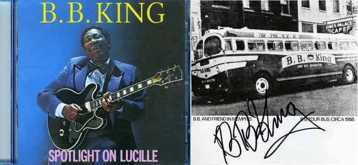 B.B. King autograph