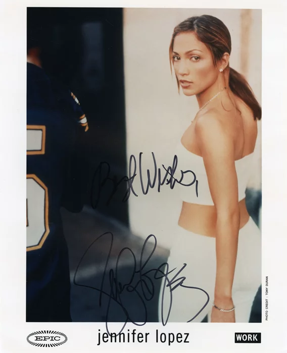 Jennifer Lopez autograph