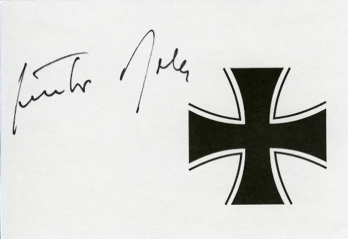 Gunther Rall autograph