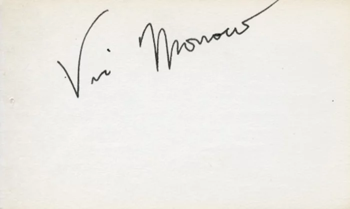 Vic Morrow autograph
